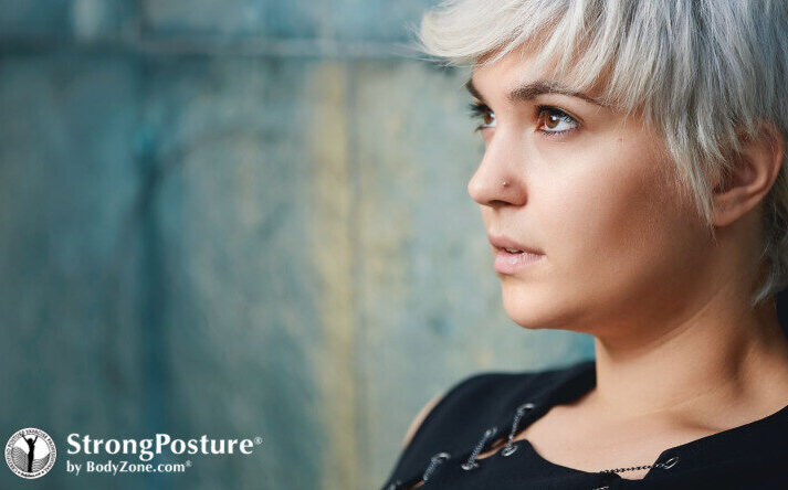 sad or pensive woman