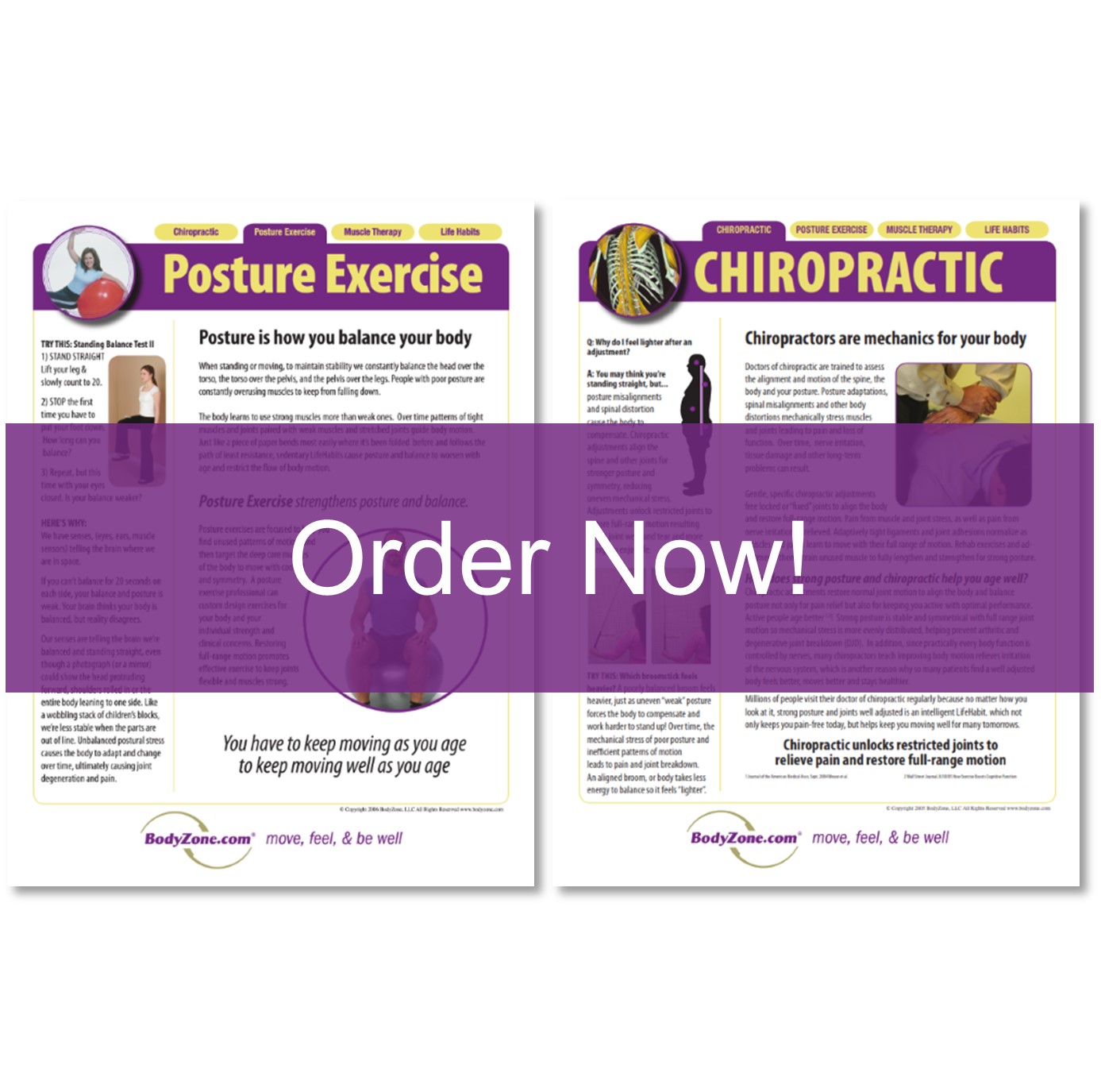 posters for chiropractic practice